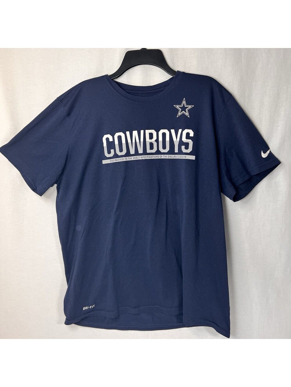 Nike Dallas Cowboys NFL Football Dri-Fit Equipment Men’s T-Shirt XL -Used